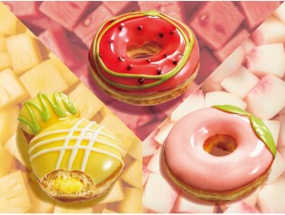 夏に食べたくなる人気のフルーツがドーナツに！ ツヤっとみずみずしい果実感を表現した “冷やしてもおいしい”夏ドーナツ3種が新登場！