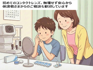 安心・安全に始める初めてのコンタクトレンズ