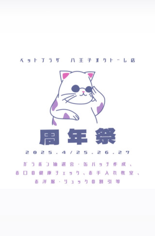 ぺっとぷらざにて周年祭開催します✨️